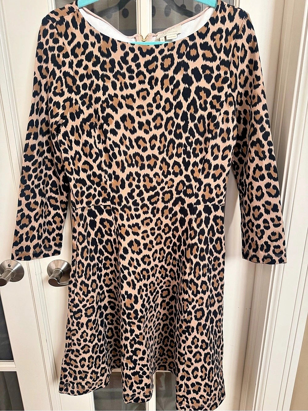 kate spade new york Leopard Print Mini Dress Size 12 Like New